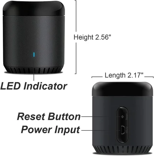 Miniatura 3 de Broadlink WiFi Smart Home Hub RM Mini 3 (solo Wi-Fi de 2.4 GHz) Automatización IR Aprendizaje Control remoto universal para TV Compatible con Alexa