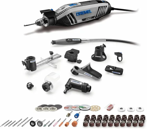 Miniatura 2 de Kit de herramienta giratoria versátil Dremel 4300-9/64 con eje flexible - 9 piezas adicionales y 64 accesorios - Ideal para grabado, grabado