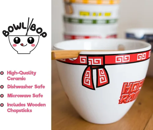 Miniatura 3 de Bowl Bop Hopeless - Juego de vajilla de cerámica japonesa Ramentic Incluye cuenco de fideos ramen de 16 onzas y palillos de madera Juego