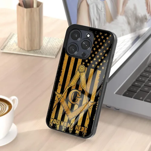 Miniatura 7 de Fundas de teléfono con nombre masónico personalizado, regalo de mampostería gratis para hombres iPhone 6 7 8 11 12 13 14 Pro Max Plus Mini Xr Xs SE
