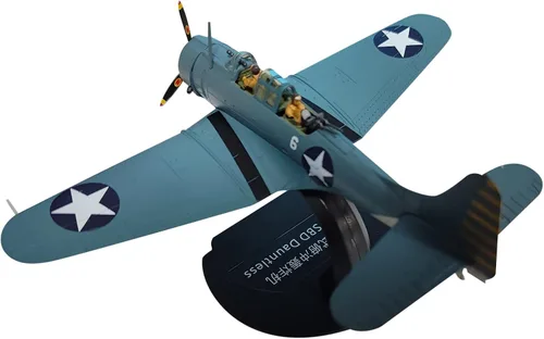 Miniatura 6 de 1/72 escala SBD Dauntless bucear bombardero aleación fundido a troquel plano para la colección