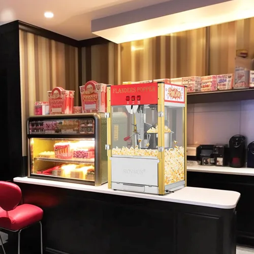 Miniatura 8 de ROVSUN Máquina de palomitas de maíz con hervidor de 16 onzas, certificado ETL, máquina comercial de palomitas de maíz para encimera con cuchara