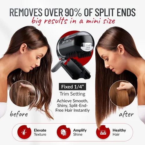 Miniatura 7 de Split-Ender Mini 2 – Recortadora de Puntas Abiertas original inalámbrica para cabello seco, dañado, quebradizo, rizado, encrespado o lacio