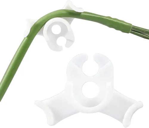 Miniatura 15 de LucyPhy Paquete de 30 dobladores de plantas con ángulos ajustables, clips de entrenamiento de plantas para entrenamiento de bajo estrés, 90 grados