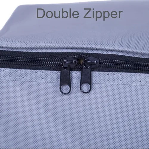 Miniatura 4 de Bolsas de almacenamiento de ropa con cremallera con ventana transparente de plástico y asas resistentes, ideales para almacenamiento de temporada