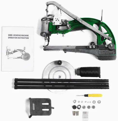 Miniatura 6 de Máquina de coser de cuero manual, máquina de zapatero a mano, máquina de reparación de costura y reparación de zapatos, máquina de parcheo, máquina