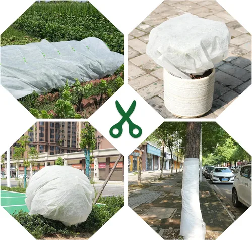 Miniatura 8 de Cubiertas para Plantas de 10 x 33 Pies Protección contra Congelación, 1.06 oz/yd² Tela de Cobertura de Hileras Flotante Grande y Gruesa