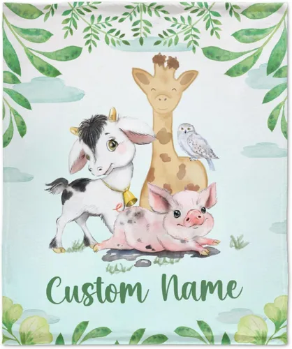 Miniatura 38 de Manta personalizada con nombre, suave, acogedora y ligera, con nombre para sofá o cama, regalo personalizado, unisex, tamaño XS, 40 x 30 pulgadas