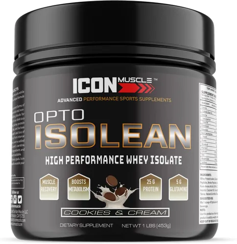 Miniatura 5 de Isolean - Proteína de suero en polvo, vainilla, chocolate, fresa, galletas y crema, caramelo salado, menta y chocolate, mantequilla de maní