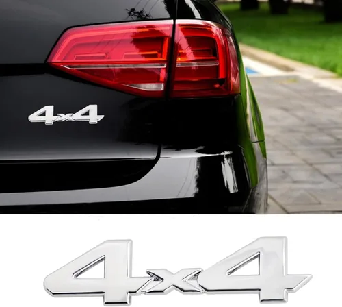 Miniatura 8 de Adhesivo de metal para placa de identificación 4 x 4 para camioneta Tundra 2005-2018 camiones/SUV/Pickup (plateado)