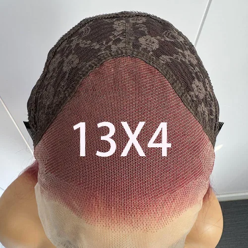 Miniatura 4 de RONGDUOYI RDY - Pelucas largas y sedosas con encaje frontal para mujer, pelucas sintéticas de color rojo vino prearrancadas de 24 pulgadas con línea