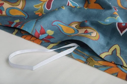 Miniatura 6 de Eikei Home Edredón de lujo de estampado de Medallón de Damasco Boho cachemira, Juego de Ropa de Cama de 400 Hilos de Algodón Egipcio de Satén