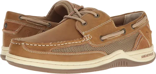 Miniatura 7 de Margaritaville Zapato náutico de encaje para hombre, color marrón claro, talla 9.5 de EE. UU