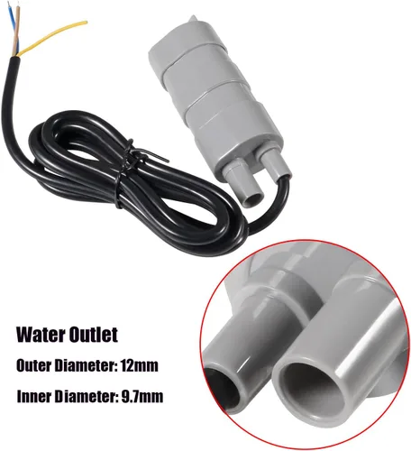 Miniatura 5 de DIANN 2pcs Micro Bomba de Agua DC 24V Mini Bomba de Agua Sumergible 840L/H Bombas de Alto Flujo para Acuario Peces Tanque Fuente