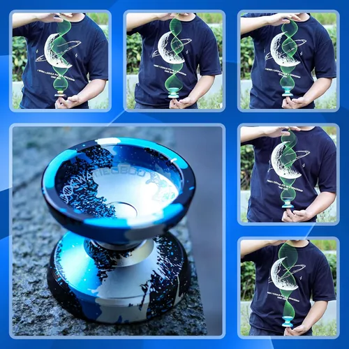 Miniatura 6 de C130 yoyo Profesional Sensible Yoyo Rodamiento para Principiantes Rodamiento No Sensible de Dedo Girar Yoyos Truco Yoyo Pro yoyos con Accesorios