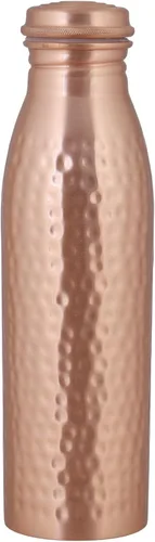 Miniatura 10 de Botella de agua de cobre 100% puro de 32 onzas / 32.1 fl oz, botella a prueba de fugas con bolsa de regalo, diseño martillado hecho a mano, botella