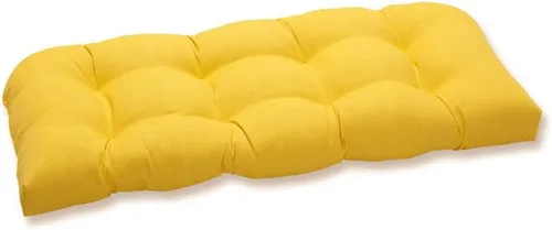 Miniatura 10 de Pillow Perfect Cojín reversible sólido para patio al aire libre con lazos, resistente a la intemperie y a la decoloración, grande, 17 x 1.5