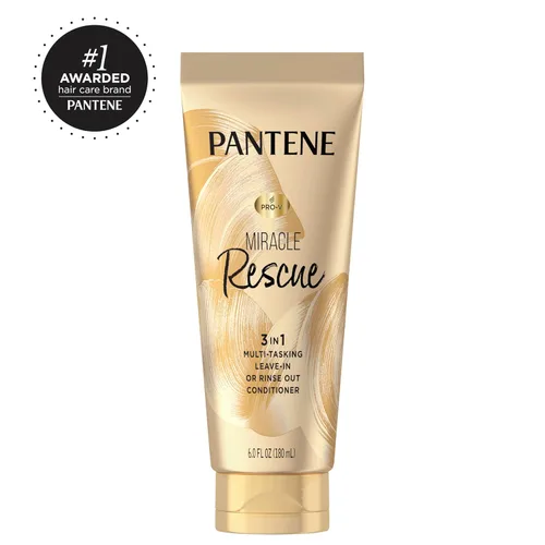 Miniatura 10 de Pantene Miracle Rescue - Acondicionador sin enjuague 3 en 1, acondicionador con enjuague, protector térmico para cabello, desenredante