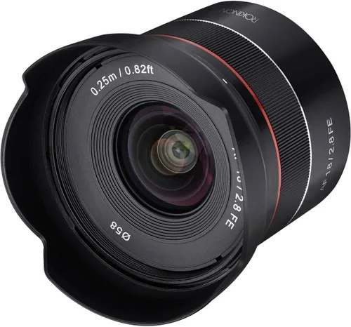 Miniatura 6 de ROKINON AF 0.709 in F2.8 Gran Angular Auto Focus Lente de Marco Completo para Sony E Mount, Negro