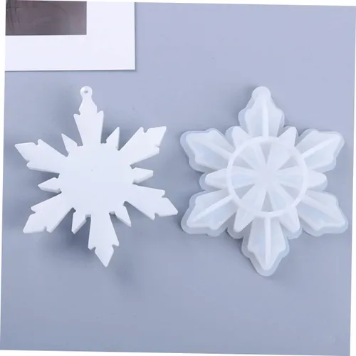 Miniatura 4 de Encantos de joyería de silicona de copo de nieve cómodos y fáciles de limpiar