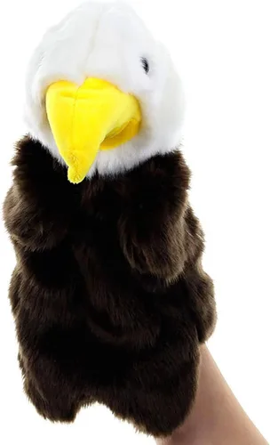 Miniatura 3 de Marionetas de mano de águila de peluche, juguetes para imaginativos juegos de simulación, regalos para niños y niñas