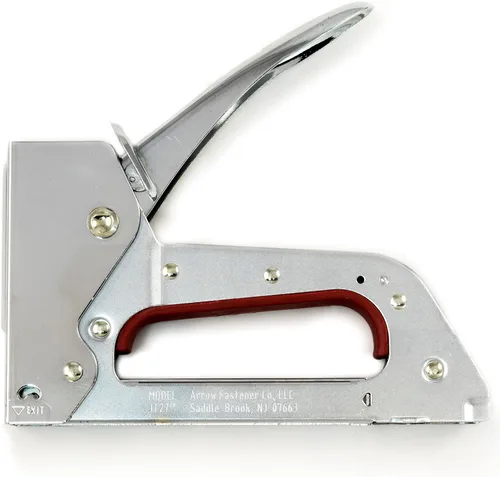 Arrow JT27 - Pistola de grapas ligera para tapicería, manualidades, oficina, se adapta a grapas de alambre fino de 1/4", 5/16" o 3/8".
