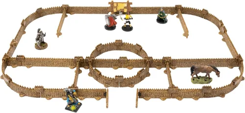 Dirt Cheap Dungeons Palisades Kit TT RPG Terrain Building para Calabozos y Dragones, Pathfinder, Juegos de Guerra y mucho más
