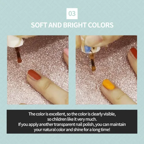 Miniatura 5 de TOMINI AMIGOS Esmalte de uñas a base de agua (juego de 6 colores de Friends) y estuche