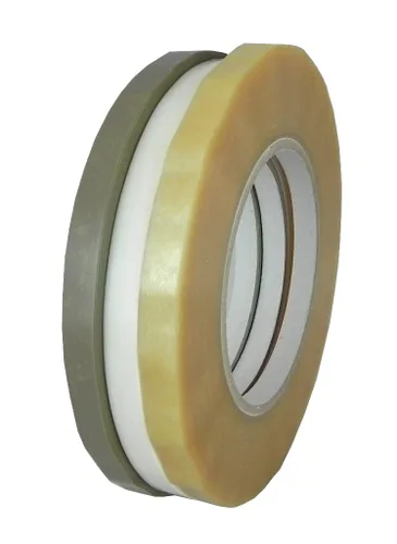 GGR Supplies Cinta adhesiva de goma natural a base de solvente para sellado/producción ideal para sellar y codificar. 3/8" (9MM) x 180 YD (165M)