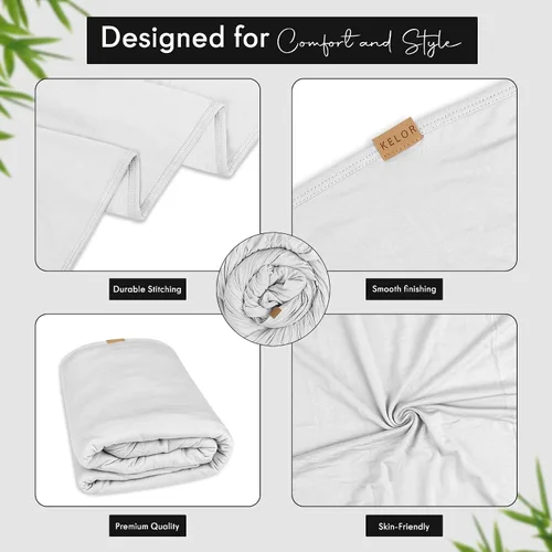 Miniatura 5 de K E L O R Luxury Cooling Travel Blanket - Stretchy, Lightweight Soft & Breathable Shawl Wraps for Women