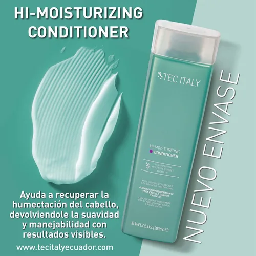 Miniatura 5 de Tec Italy Champú rehidratante Hi + acondicionador para cabello seco dañado