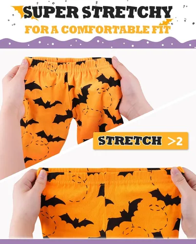 Miniatura 4 de KOBERO Pijamas de Halloween 100% algodón para niños y niñas de 18 meses-12 años