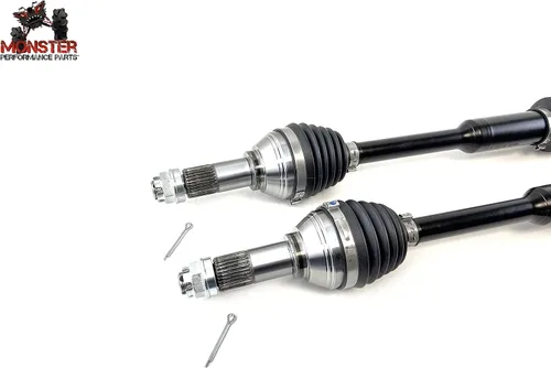 Miniatura 4 de Monster XP Series Ejes CV delanteros y Brgs para Can-Am 705401801 705401802 telescópico izquierdo y derecho construido resistente acero cromado 4340
