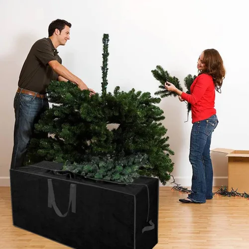 Miniatura 8 de Bolsa de almacenamiento para árbol de Navidad Se adapta a árbol de hasta 7.5 pies de alto desmontado I 45 x 15 x 20 pulgadas Bolsa protectora