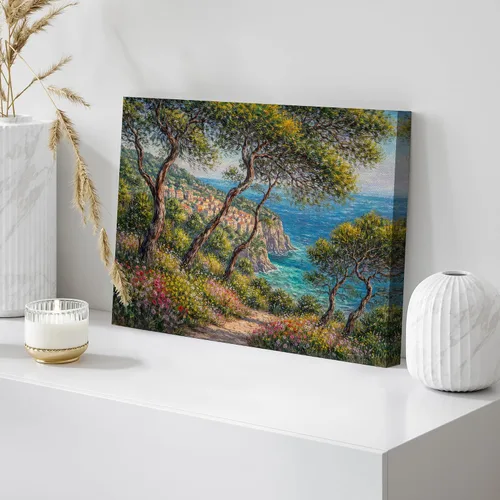 Miniatura 84 de wall26 Prado con álamos por Claude Monet - Arte moderno impresionista, arte en lienzo para el hogar, 12 x 18 pulgadas