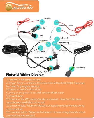 Miniatura 7 de Luces antiniebla para Subaru Impreza 2015-2016, 2 piezas de repuesto OEM faros antiniebla (interruptor y kit de cableado incluido)