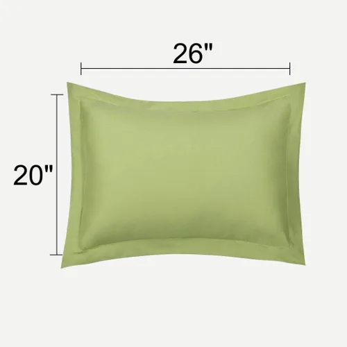 Miniatura 8 de uxcell Paquete de 2 fundas de almohada de microfibra cepillada suave con cierre de sobre, estándar (20 x 26 pulgadas), color verde aguacate