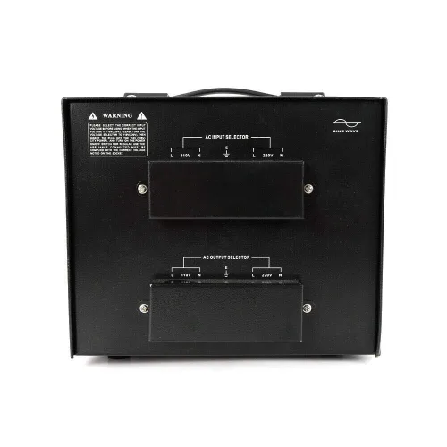 Miniatura 6 de Transformador convertidor de voltaje de 5000 vatios, convertidor de voltaje elevador y reductor de alta resistencia, 110V/220V, protección