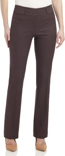 Miniatura 2 de Rekucci - Pantalones elásticos para mujer, de ajuste cómodo y levemente acampanados
