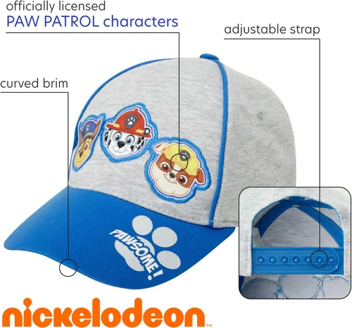 Miniatura 2 de Nickelodeon Gorra de béisbol de algodón Paw Patrol para niños pequeños (de 2 a 4 años)