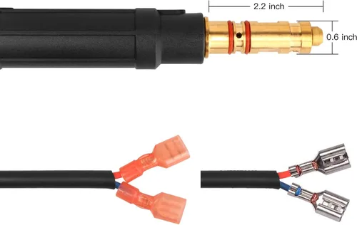 Miniatura 4 de Zinger MIG - Antorcha de pistola de soldadura 100Amp 10 pies de repuesto para Lincoln Magnum 100L K530-5 con 10 puntas de contacto de soldadura Mig