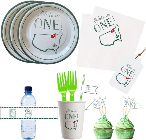Miniatura 11 de Servilletas de cóctel de golf, paquete de 100 servilletas de papel con temática de golf Par-Fect Together para boda, ensayo, cena, despedida