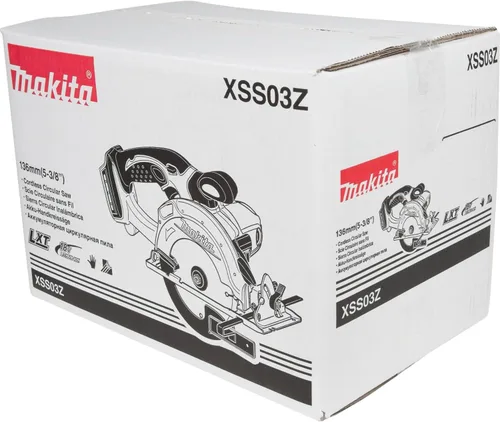 Miniatura 10 de Makita XSS03Z - Sierra circular inalámbrica de iones de litio de 18 V LXT de 5-3/8 pulgadas (solo herramienta, sin batería)