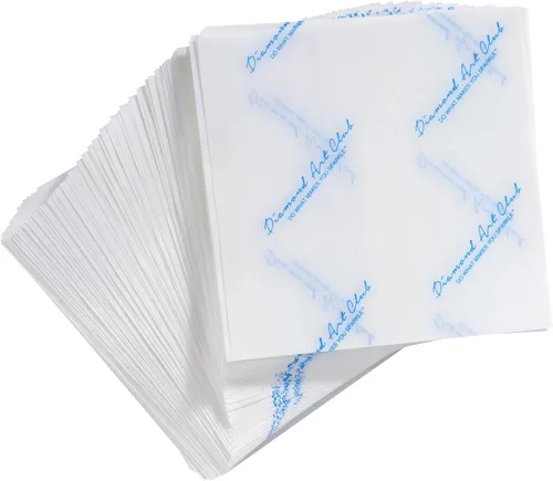Miniatura 5 de DIAMOND ART CLUB Paquete de 200 piezas de papel de liberación para pintura de diamantes premium, papel de pintura multiuso, reemplazos de cubierta