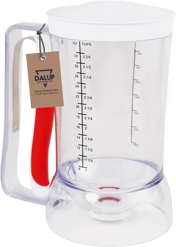 Miniatura 6 de Vertedor de panqueques y dispensador de masa para cupcakes sin desorden Capacidad de 4 tazas Control de vertido de precisión y mango fácil