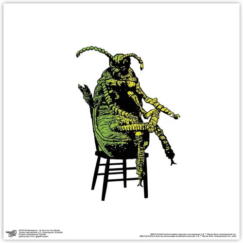 Trends International Gallery Pops Beetlejuice - Póster de pared con texto en inglés "Hi How Are You Beetle", 12.00 x 12.00 pulgadas, versión sin