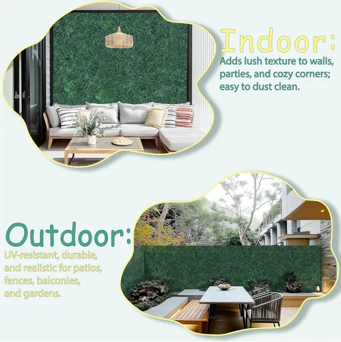 Miniatura 6 de HEDGE MAZE Paneles de pared de césped, 12 piezas de 20 x 20 pulgadas, pared verde con protección UV, paneles de boj de césped, fondo de pared verde