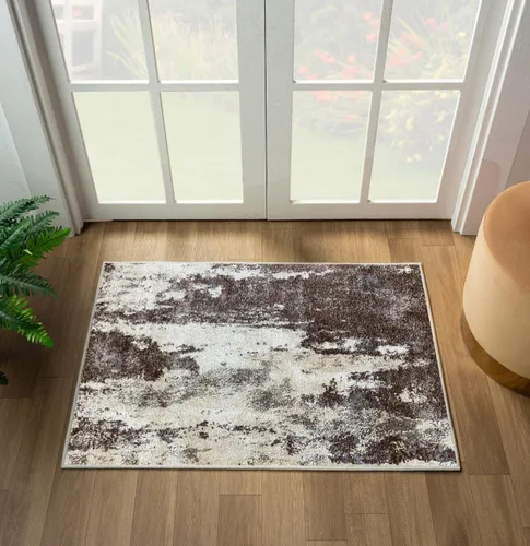 Miniatura 23 de LUXE WEAVERS Lagos Collection - Alfombra de área abstracta beige de 5 x 7 pies