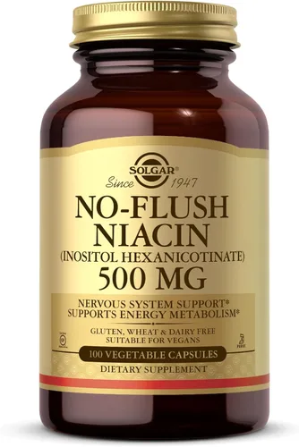Miniatura 8 de Solgar Niacina sin enjuague de 500 mg, 250 cápsulas vegetales - Apoyo cardiovascular - Apoya el metabolismo energético - Entrega sin enjuague