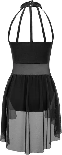 Miniatura 25 de Vestido de ballet lírico para niñas y niñas, sin mangas, encaje floral, leotardo contemporáneo, moderno disfraz de baile